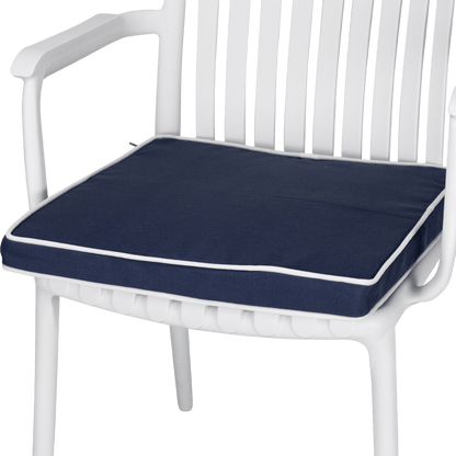 Tahiti Navy Square Outdoor Chair Pad - 43x43x4cm