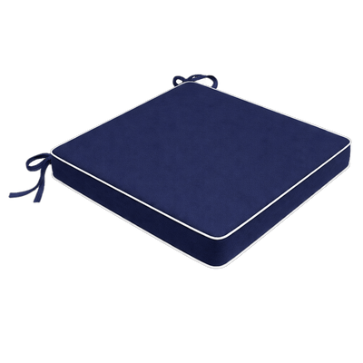 Tahiti Navy Square Outdoor Chair Pad - 43x43x4cm (ETA Late May 26)