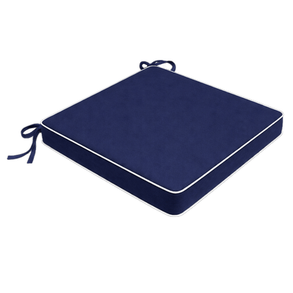 Tahiti Navy Square Outdoor Chair Pad - 43x43x4cm