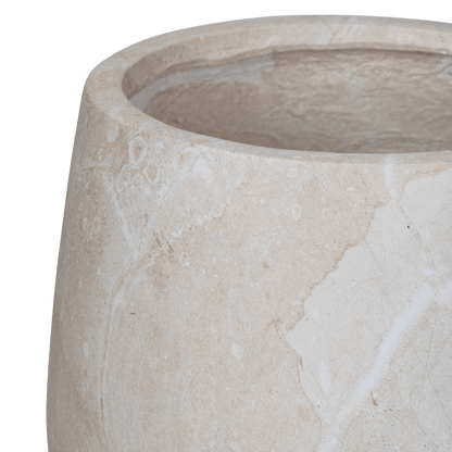 Palermo Medium Pot in MGO Travertine Finish