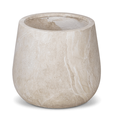 Palermo Medium Pot in MGO Travertine Finish