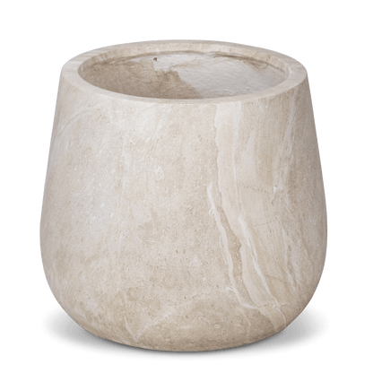 Palermo Medium Pot in MGO Travertine Finish