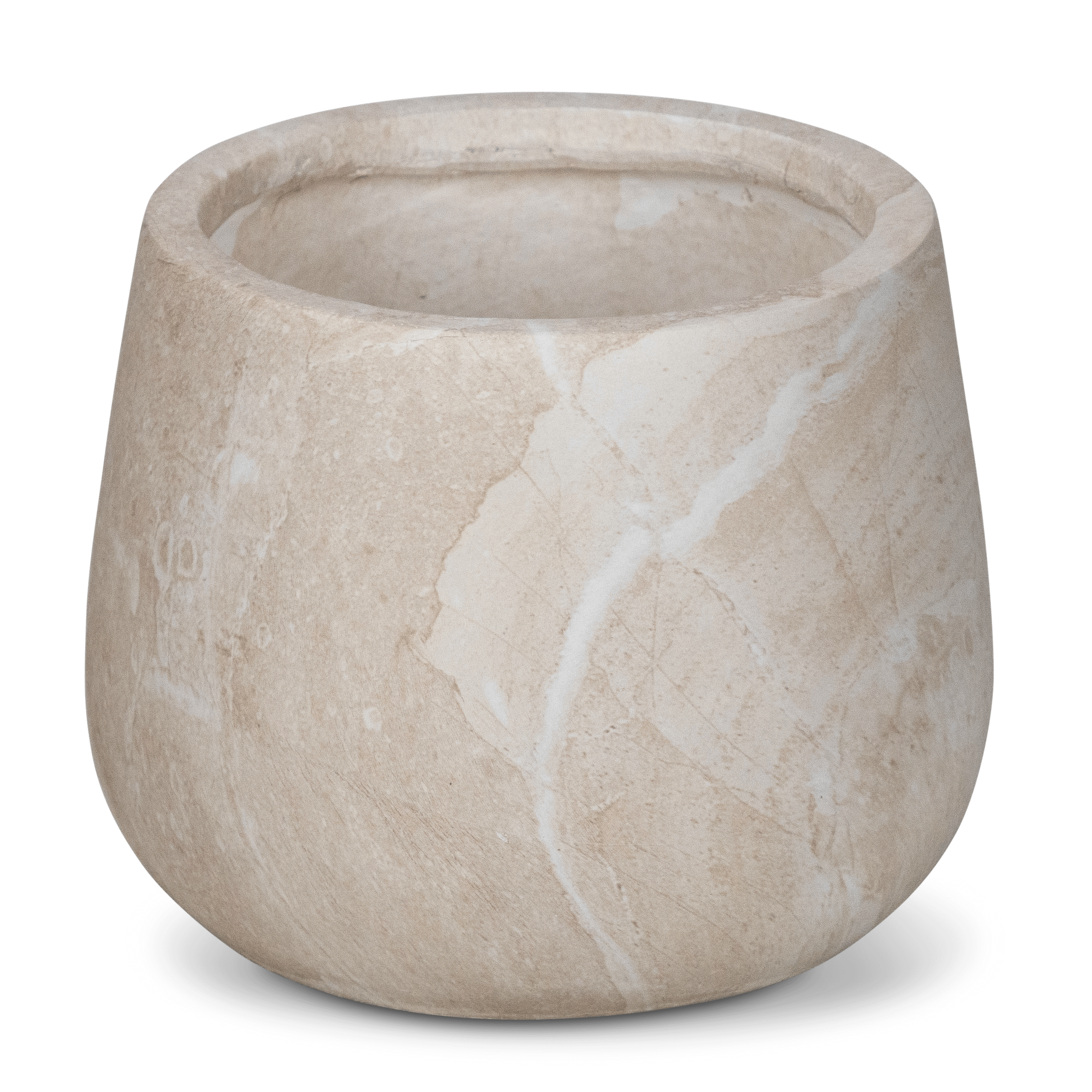 Palermo Small Pot in MGO Travertine Finish