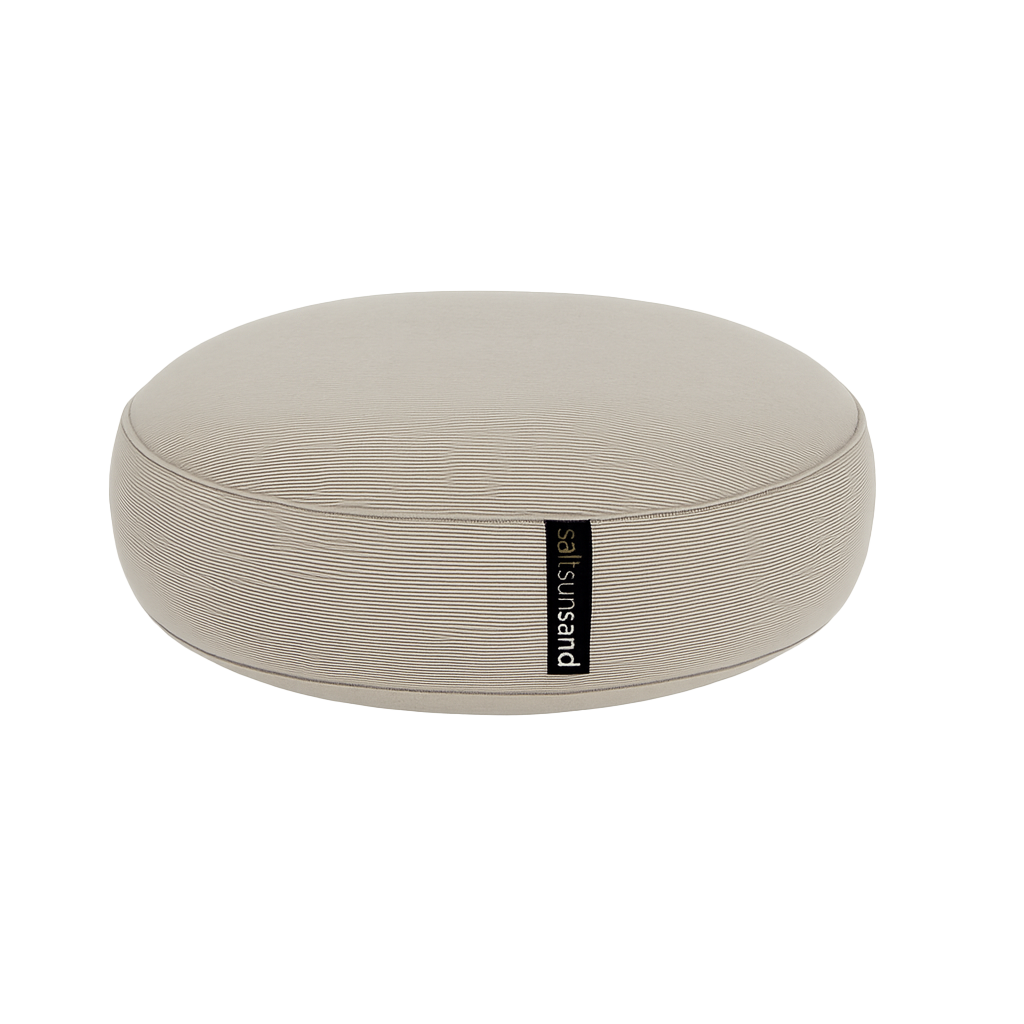 Pawesome Indoor/Outdoor Premium Round Dog Bed in Tweed Beige