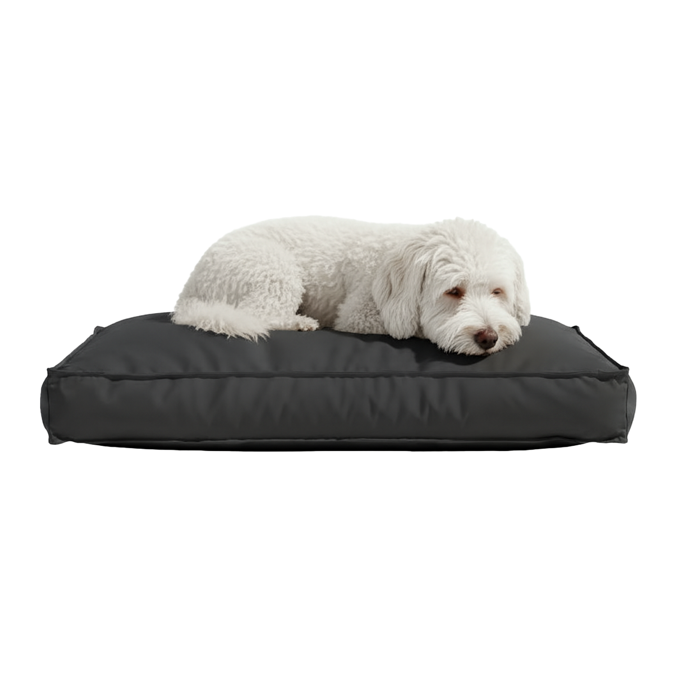 Pawesome Indoor/Outdoor Premium Rectangle Dog Bed in Black Check