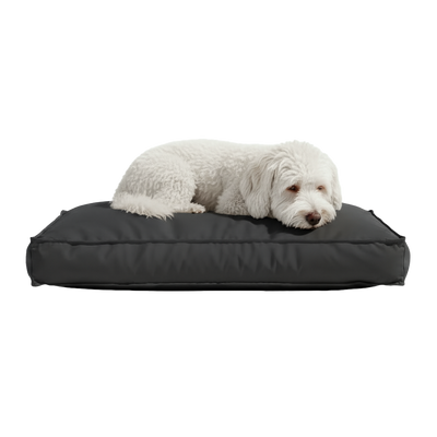 Pawesome Indoor/Outdoor Premium Rectangle Dog Bed in Black Check