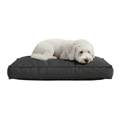 Pawesome Indoor/Outdoor Premium Rectangle Dog Bed in Black Check