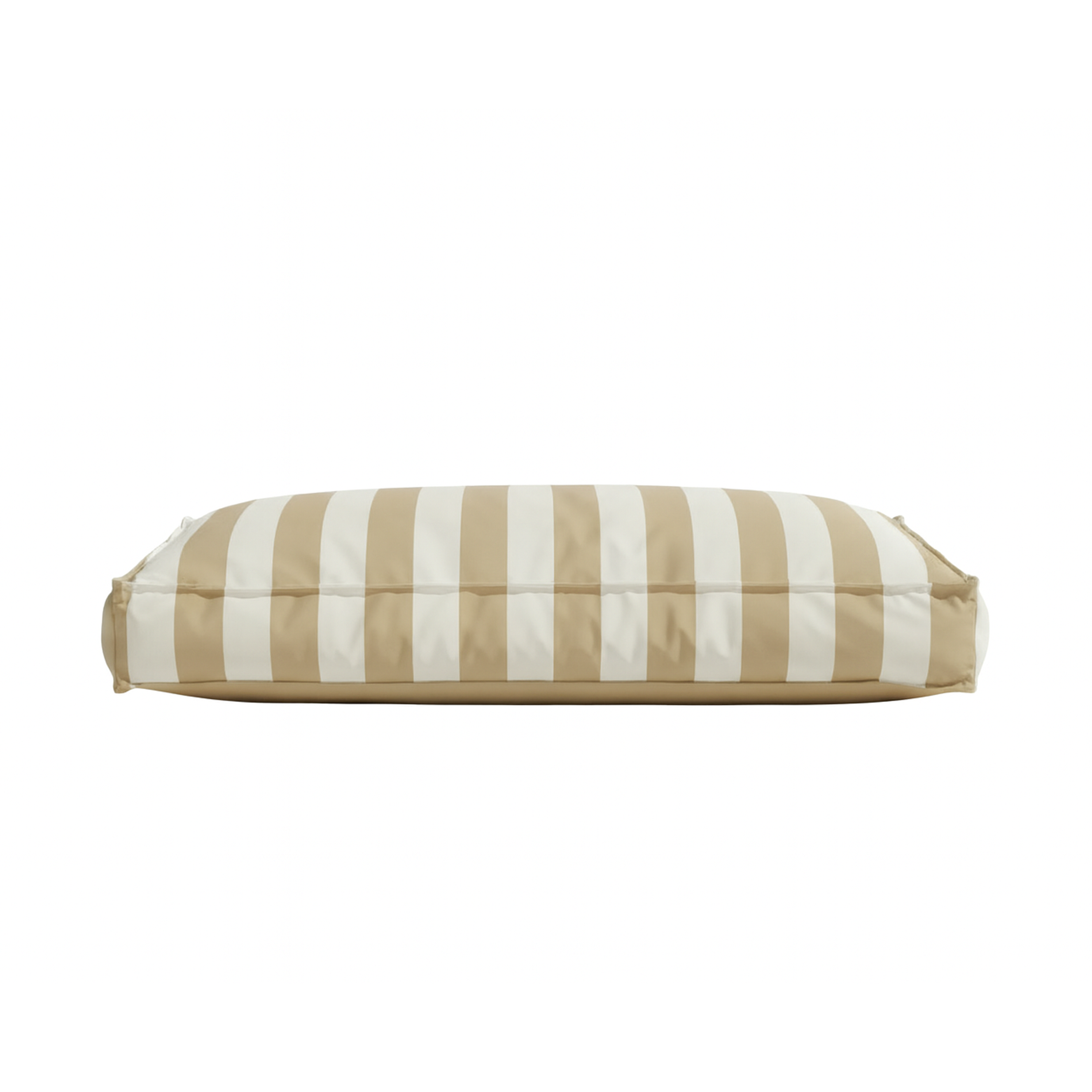 Pawesome Indoor/Outdoor Premium Rectangle Dog Bed in Taupe Stripe