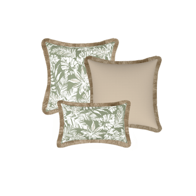 Tahiti Outdoor Cushions Stylist Selection - Sage Escape with Sand 3pc (ETA Mid June 26)