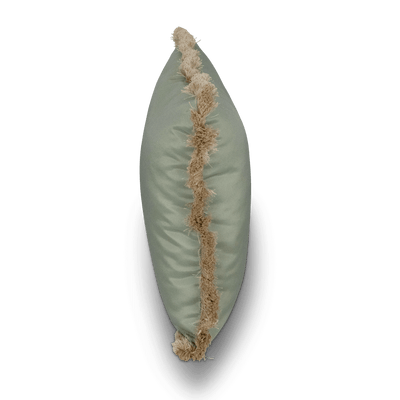 Tahiti Sage - 50x50cm Fringed Outdoor Cushion (ETA Late May 26)
