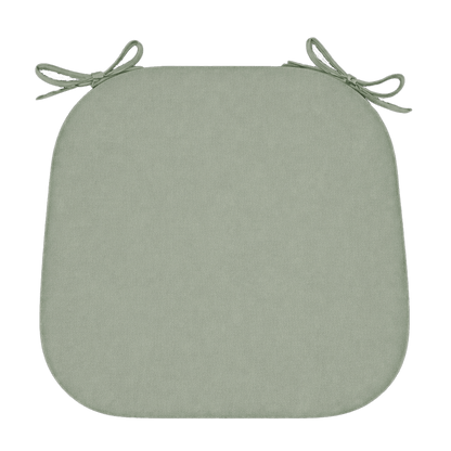 Tahiti Sage Rounded Outdoor Chair Pad - 40x42x5cm