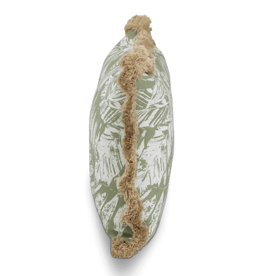 Tahiti Sage Escape - 30x50cm Fringed Outdoor Cushion (ETA Late May 26)