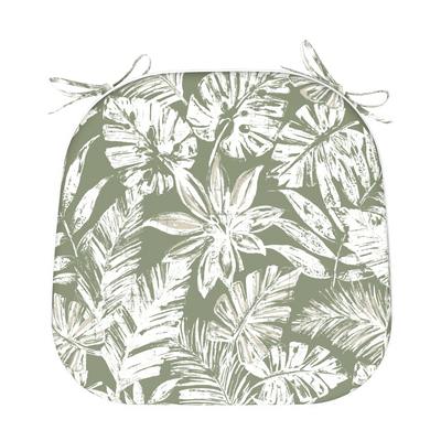 Tahiti Sage Escape Rounded Outdoor Chair Pad - 40x42x5cm (ETA Late May 26)