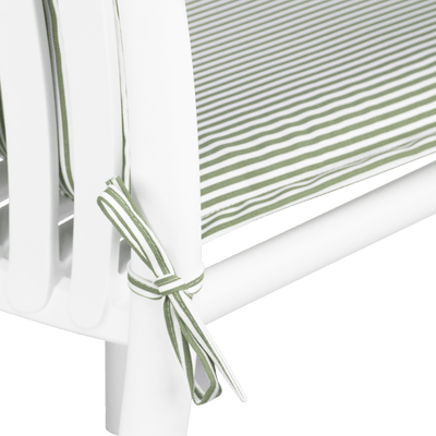 Tahiti Sage Stripe Sling Outdoor Chair Cushion - 101x48x4cm