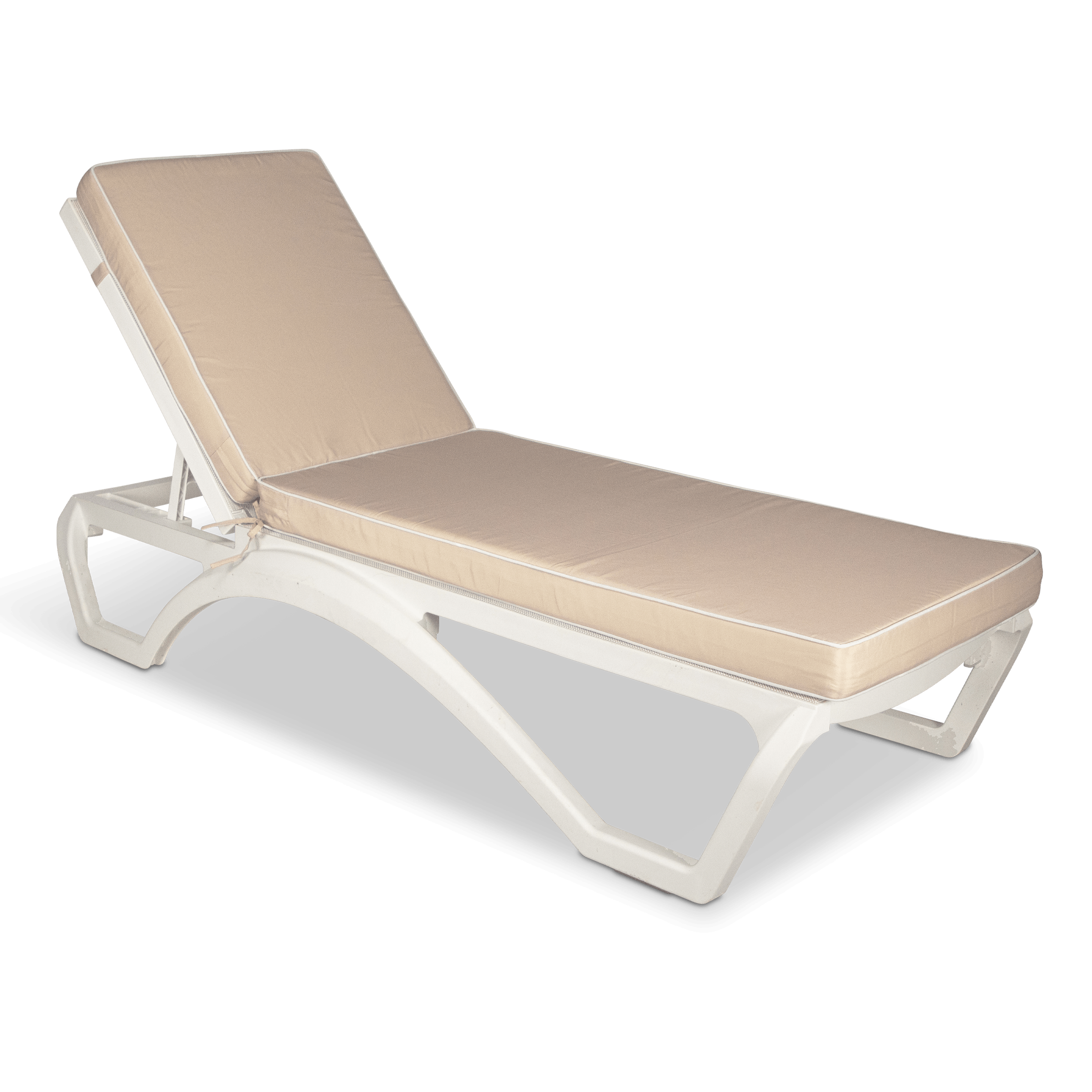 Tahiti Sandstone Sunlounger Outdoor Chair Cushion - 120x56x7.6cm