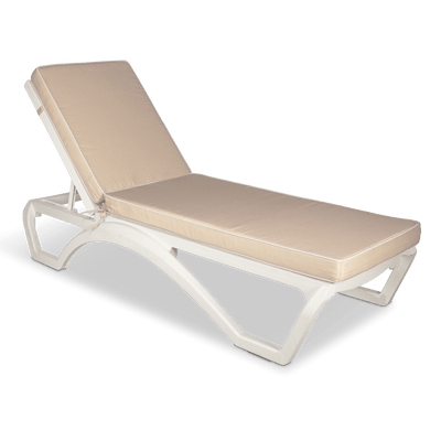 Tahiti Sandstone Sunlounger Outdoor Chair Cushion - 120x56x7.6cm