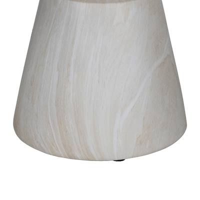 Venezia Side Table in MGO Travertine Finish