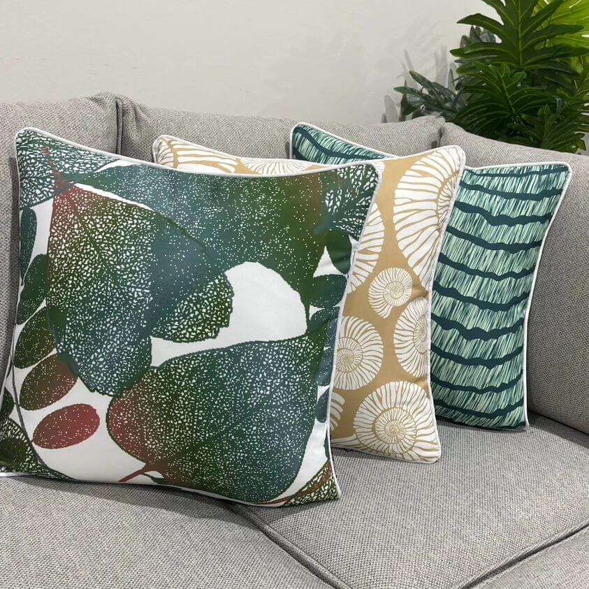 Bondi Midori - 45 x 45 cm Piped Outdoor Cushion