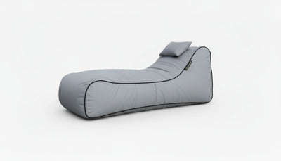 Bondi Outdoor Bean Bag in Tweed Navy