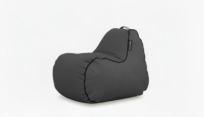 Byron Bay Outdoor Waterproof Bean Bag in Black Check