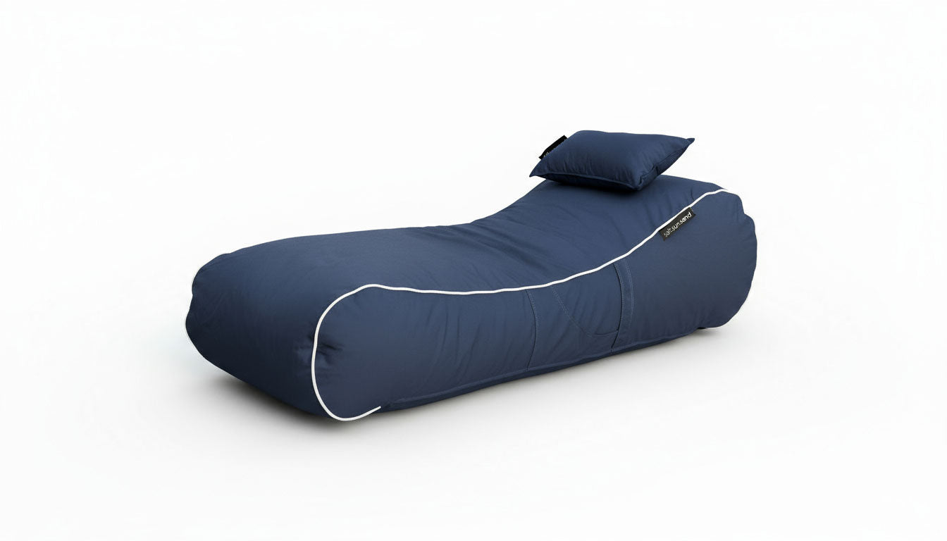 Noosa Outdoor Bean Bag Lounger in Navy