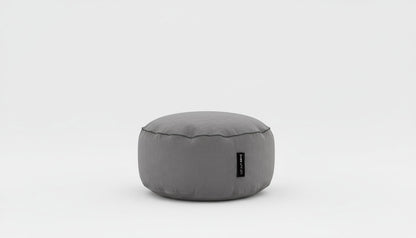 Byron Bay Outdoor Ottoman in Black Check