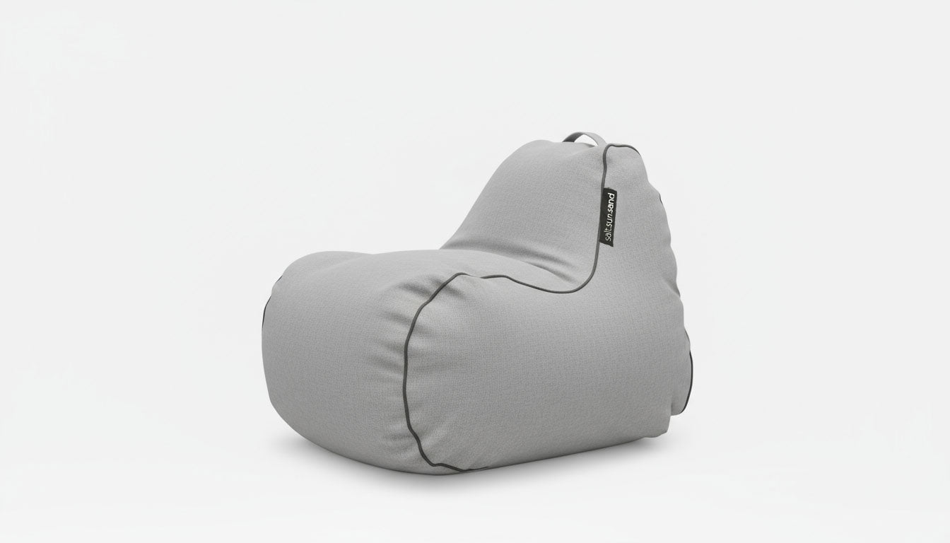 Byron Bay Outdoor Waterproof Bean Bag in Tweed Navy