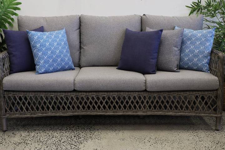 Blue Outdoor Cushions | Navy Outdoor Cushions | Grey Outdoor Cushions | Cascade Blue Stylist Selection