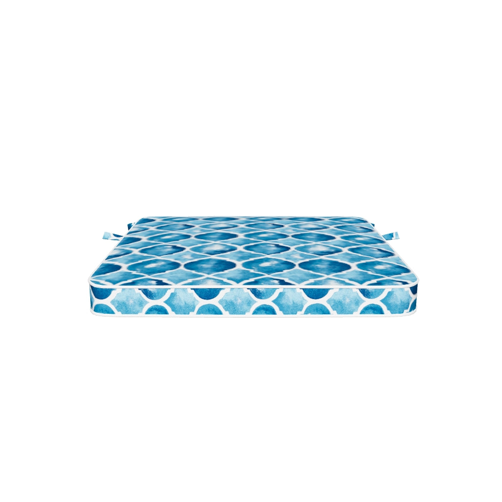 Tahiti Coastal Crush Square Outdoor Chair Pad - 43x43x4cm