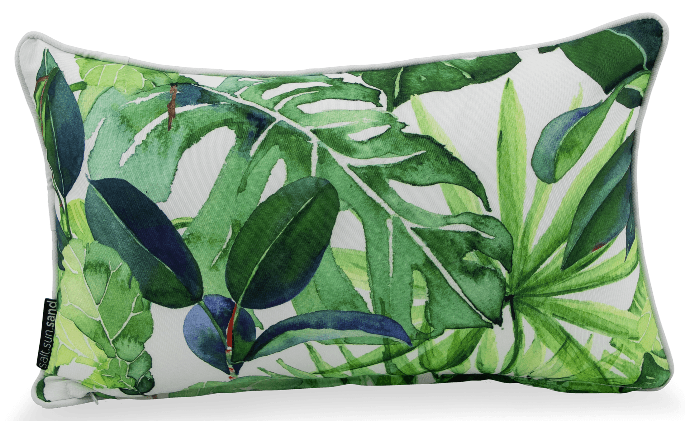 Green Floral Outdoor Cushions Feeling Green 30x48cm Tropical