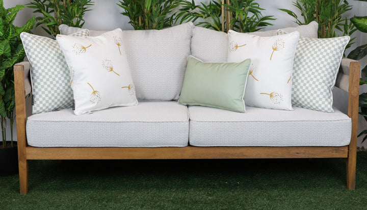 Hamptons Outdoor Cushions | Neutral Outdoor Cushions | Green Outdoor Cushions | Fine and Dandelion Stylist Selection