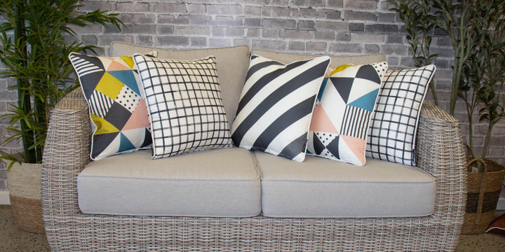 Black Outdoor Cushions | Geometry Stylist Selection