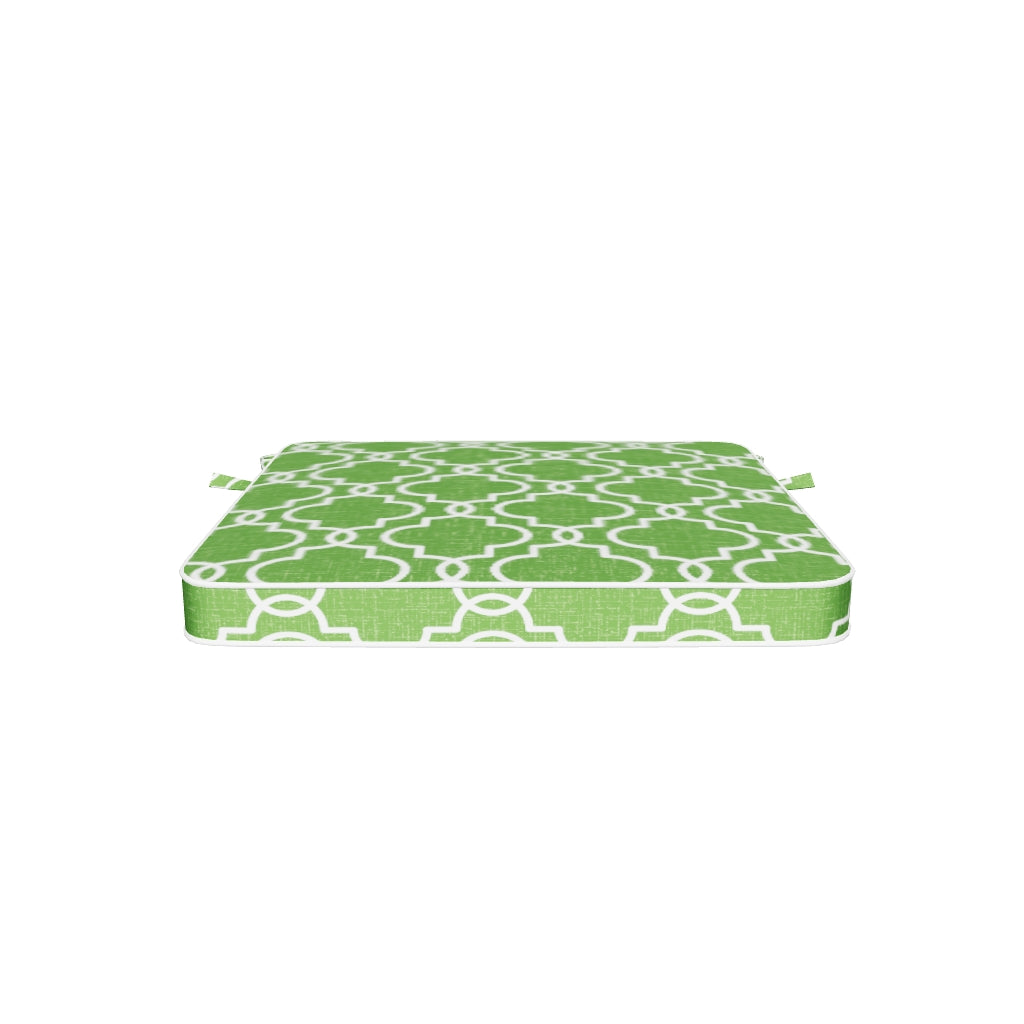 Tahiti Luscious Lime Square Outdoor Chair Pad - 43x43x4cm