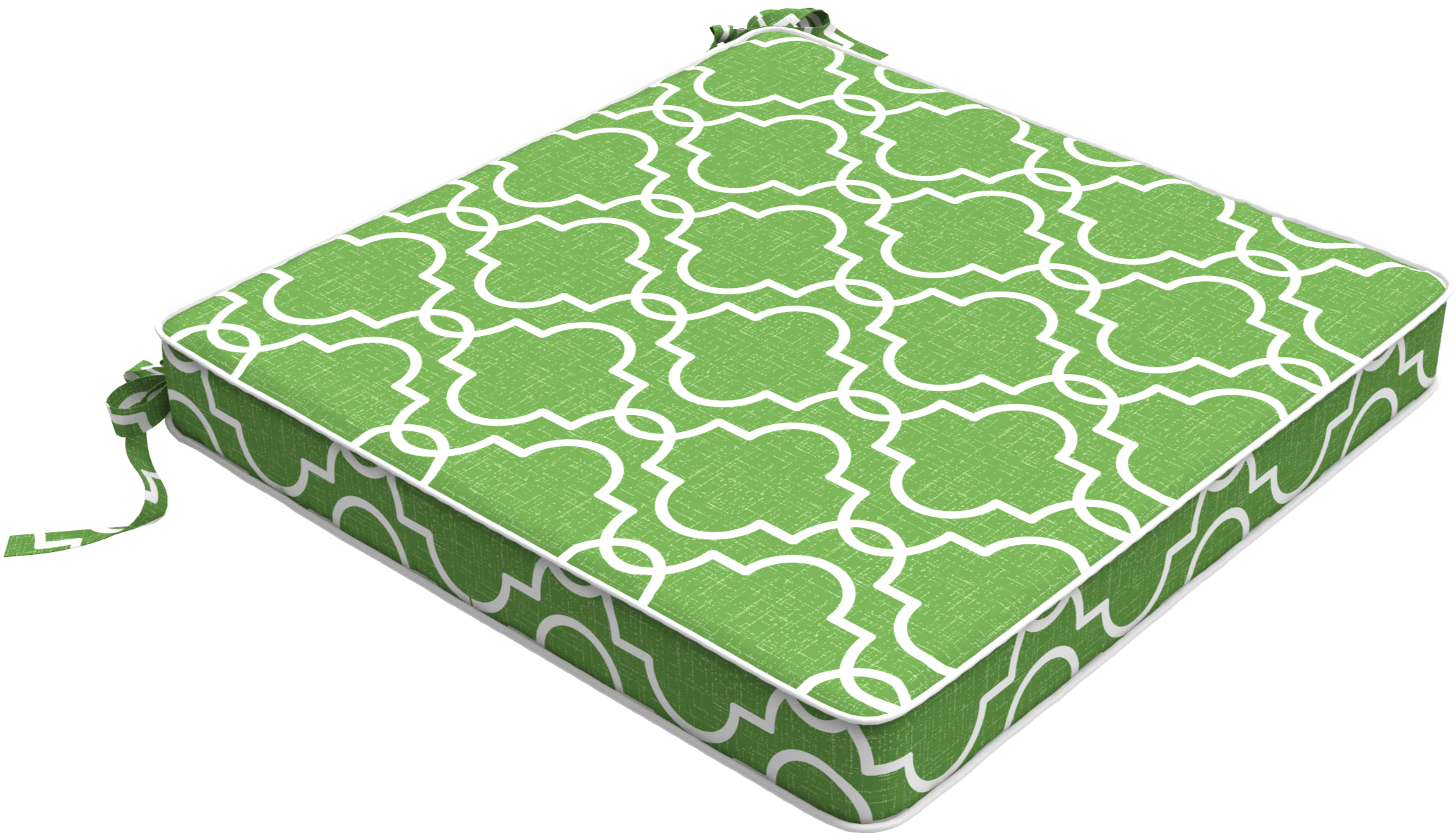 Square Outdoor Chair Pad - Luscious Lime