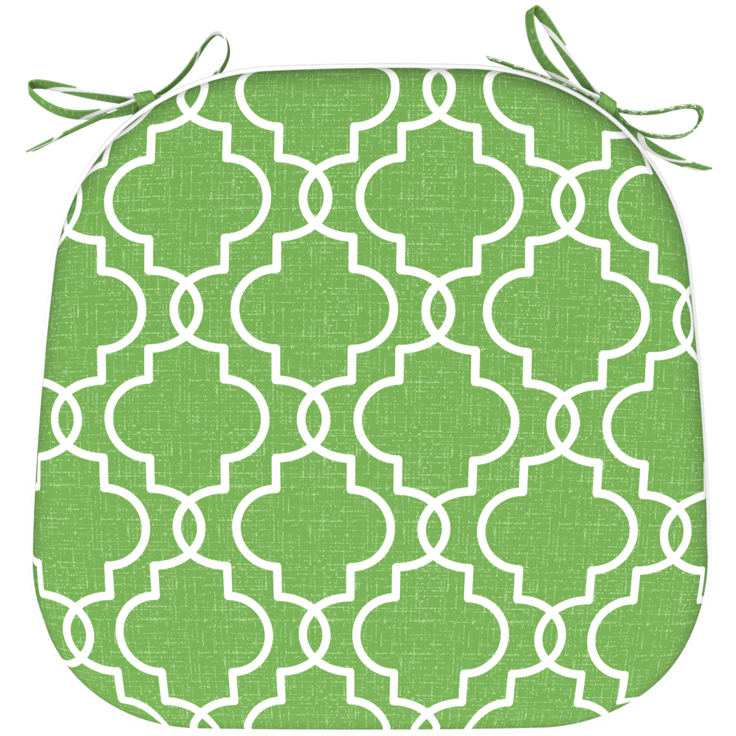 Rounded Outdoor Chair Pad - Luscious Lime