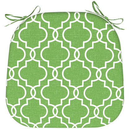 Rounded Outdoor Chair Pad - Luscious Lime