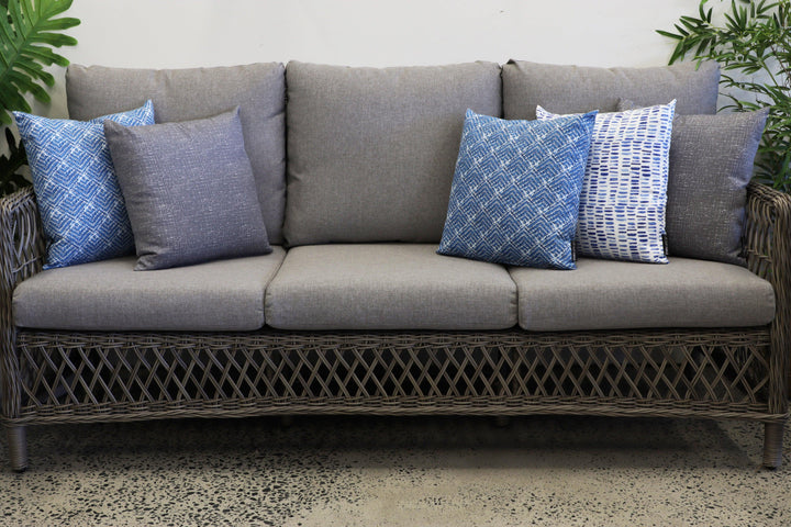 Blue Outdoor Cushions | Grey Outdoor Cushions | Marina Mirage Stylist Selection 