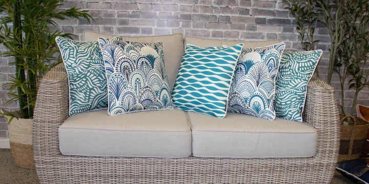 Teal Outdoor Cushions | Marina Mirage Stylist Selection