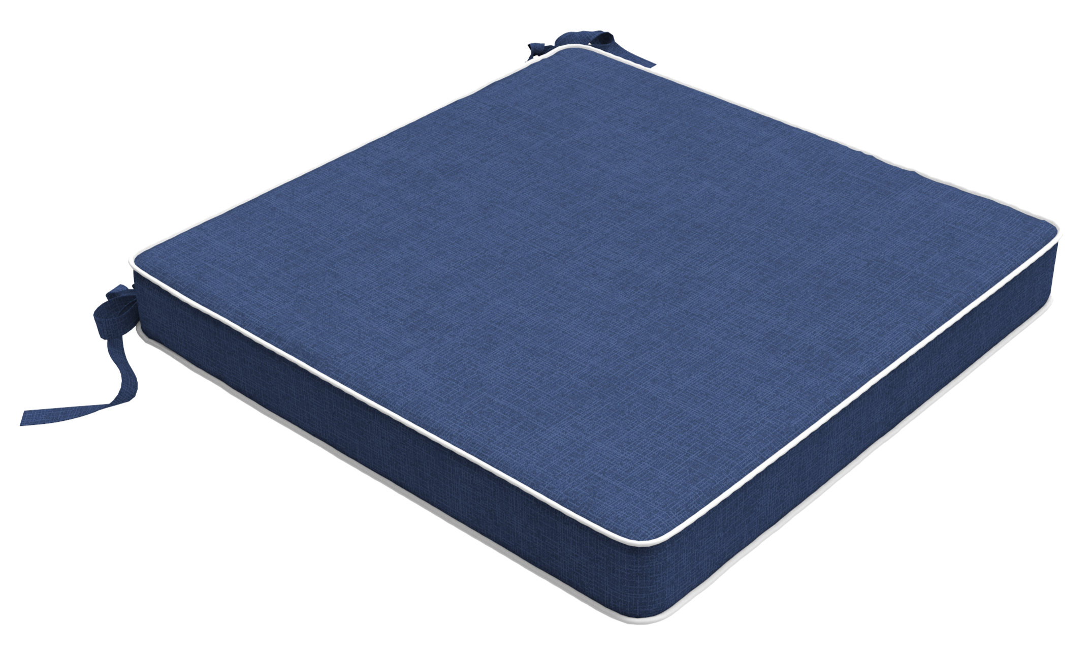 Tahiti Navy Square Chair Pad - 43x43x4cm (ETA Late May 26)