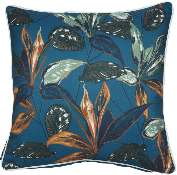 Green Floral Outdoor Cushions | Tropical Outdoor Cushions | Teal Outdoor Cushions - Spring to Life