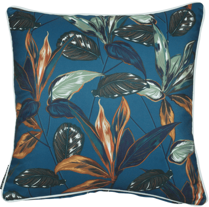 Green Floral Outdoor Cushions | Tropical Outdoor Cushions | Teal Outdoor Cushions - Spring to Life