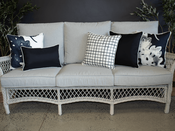 Black Outdoor Cushions | Solid Outdoor Cushions | Classic Stylist Selection