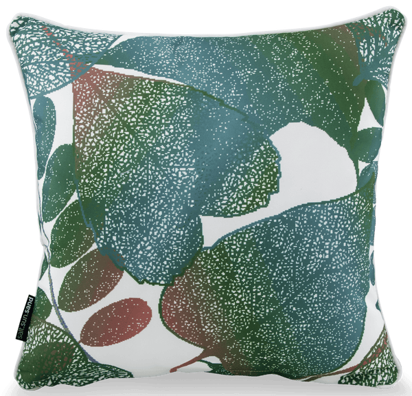 Green Floral Outdoor Cushions | Green Outdoor Cushions | Tropical Outdoor Cushions - Vision