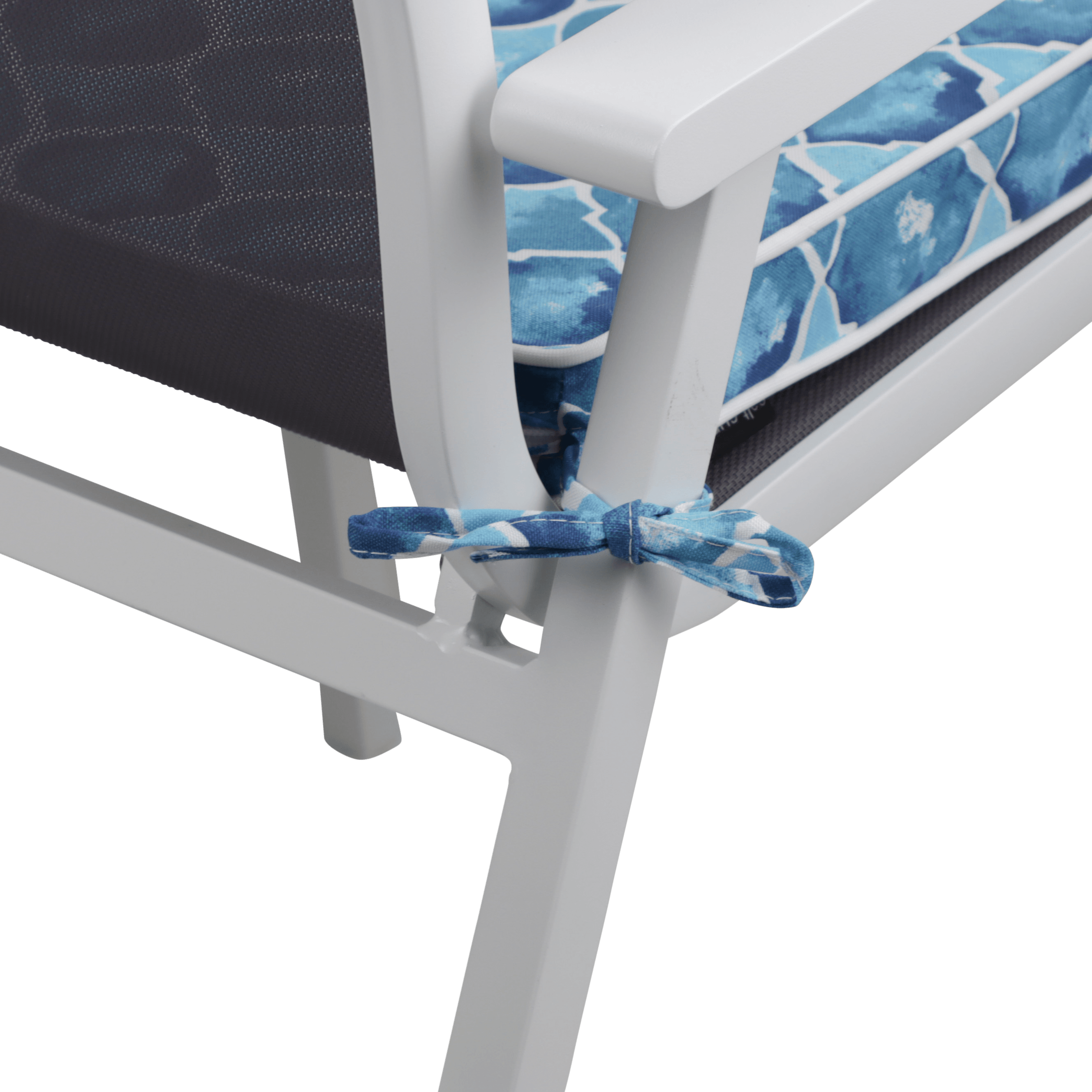 Tahiti Coastal Crush Square Chair Pad - 43x43x4cm - saltsunsand