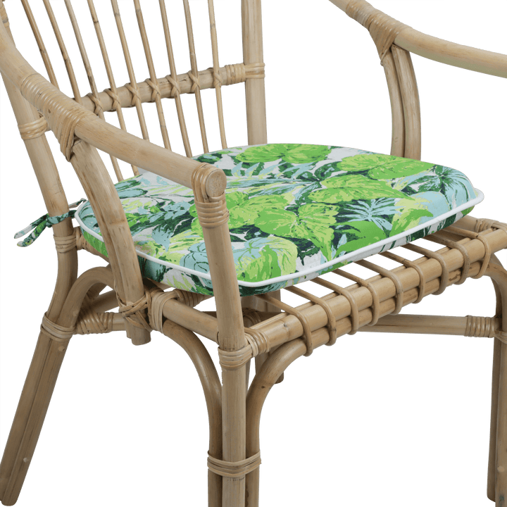 Tahiti Hinterland Rounded Chair Pad - 40x42x5cm - saltsunsand