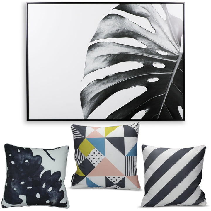 Outdoor Flower Wall Art | Black Outdoor Cushions | Outdoor Cushions Bright | Complete Stylist Selection - Let's Dance