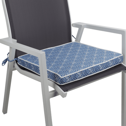 Tahiti Shimmer Square Chair Pad - 43x43x4cm - saltsunsand