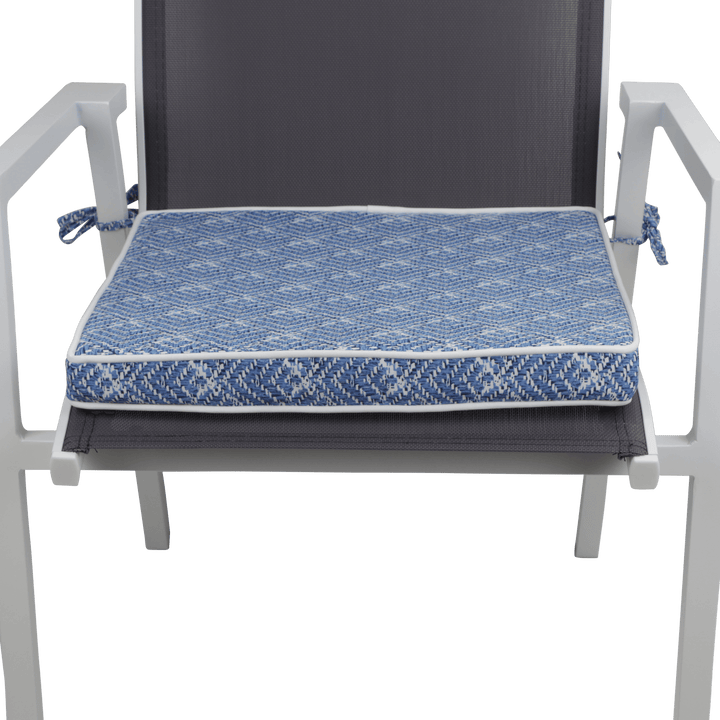 Tahiti Shimmer Square Chair Pad - 43x43x4cm - saltsunsand