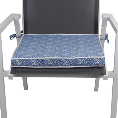 Tahiti Shimmer Square Chair Pad - 43x43x4cm - saltsunsand