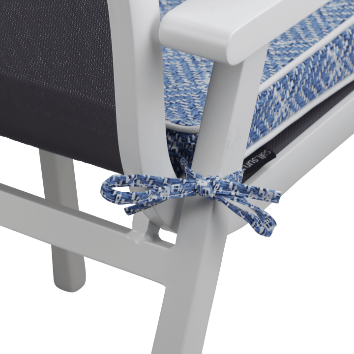 Tahiti Shimmer Square Chair Pad - 43x43x4cm - saltsunsand